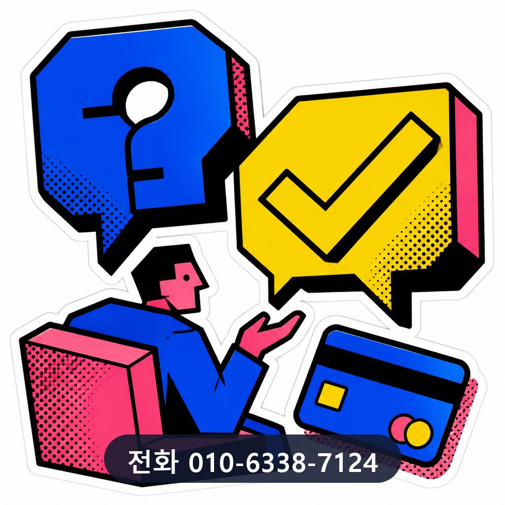 신용카드 현금화 업체 자주 묻는 질문 이미지 · 문의 010-6338-7124