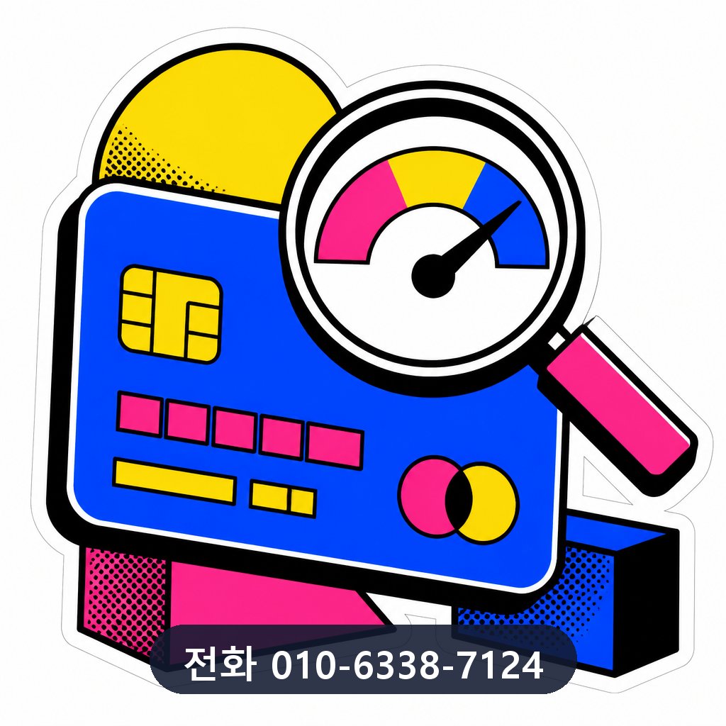 신용카드 현금화 업체 한도 확인 이미지 · 문의 010-6338-7124